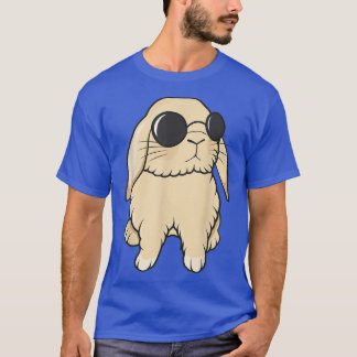 Cute Mini Holland Lop Bunny Rabbit Lover Sunglasse T-Shirt