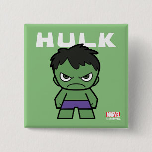 Cute Mini Hulk 2 Inch Square Button