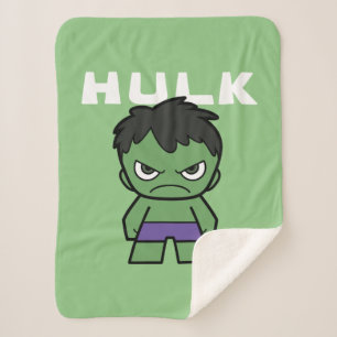 Cute Mini Hulk Sherpa Blanket