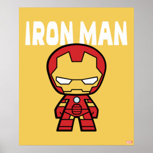 Cute Mini Iron Man Poster