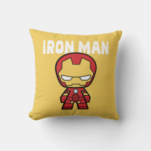 Cute Mini Iron Man Throw Pillow