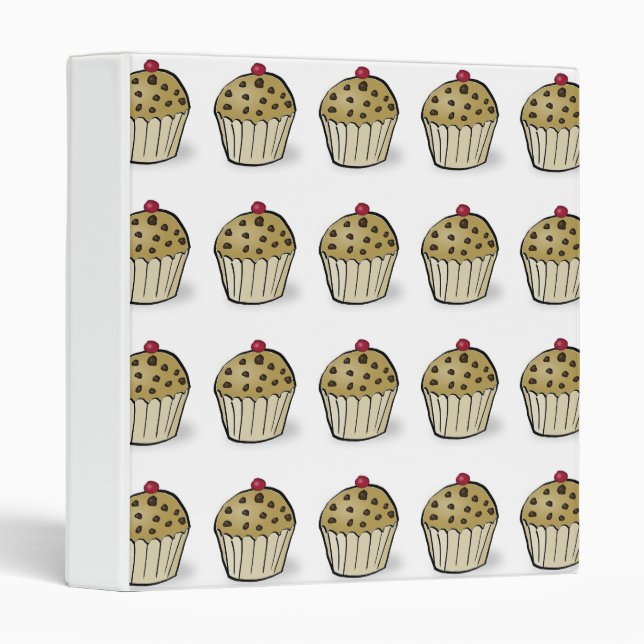 Cute Mini Muffins Pattern Binder (Front/Spine)