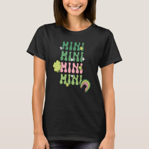 Cute Mini Retro Groovy St Patrick's Day Kid Girls T-Shirt