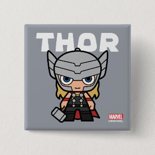 Cute Mini Thor 2 Inch Square Button