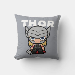 Cute Mini Thor Throw Pillow
