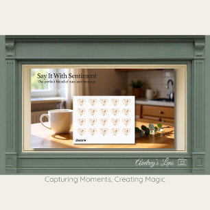 Cute Miniature Horse Storybook Valentine  Heart Sticker