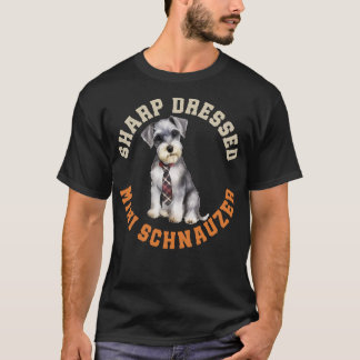 Cute Miniature Schnauzer Dog T-Shirt