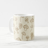 Cute Minimal Mushrooms Pattern