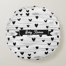 Cute Minimalist Abstract Line Love Black