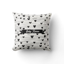 Cute Minimalist Abstract Line Love Black