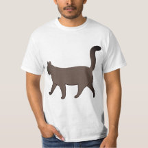 Cute Minimalist Cat Graphic | Simple Walking Cat 