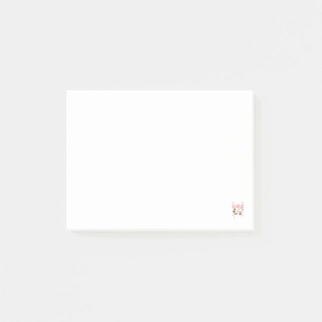 Cute Minimalist Cat Illustration Funny Pet Lover  Post-it Notes (Front)