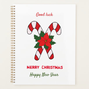 Cute Minimalist Christmas and New Year Happy   Planner