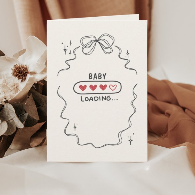 Cute Minimalist Pregnancy Announcement (Creator Uploaded)