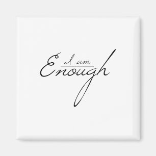 Cute Minimalist Self-love  Enough  Love Yourself T Magnet