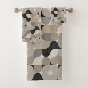 Cute minimalist tiled pattern Bath  Towel Set
