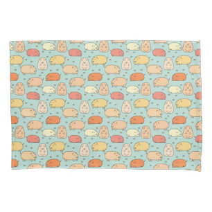 Cute Mint Pig Pattern Pillowcase