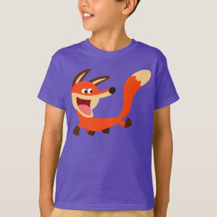 Cute Mischievous Cartoon Fox Children T-Shirt