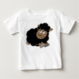 Cute Mischievous Cartoon Sheep Baby T-Shirt