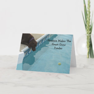 Cute Miss You Greeting Card! Great For Dog Lovers! Card