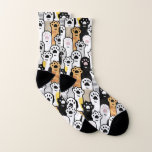 Cute Mix Cat Paws Socks<br><div class="desc">Cute Mix Cat Paws Socks</div>