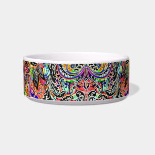 Cute mixed colourful flowers patterns bowl
