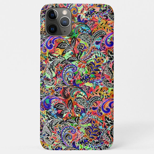 Cute mixed colourful flowers patterns Case-Mate iPhone case (Back)