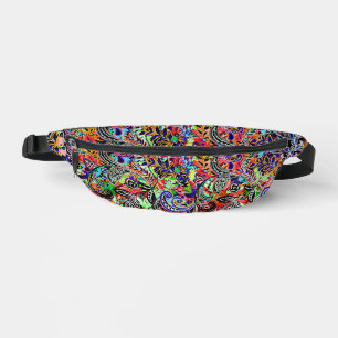 Cute mixed colourful flowers patterns fanny pack