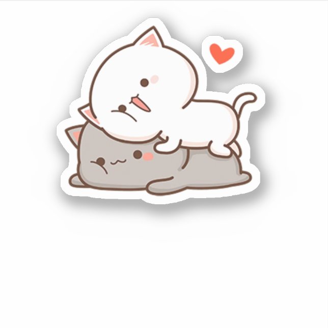 Cute Mochi Peach Cat (Front)