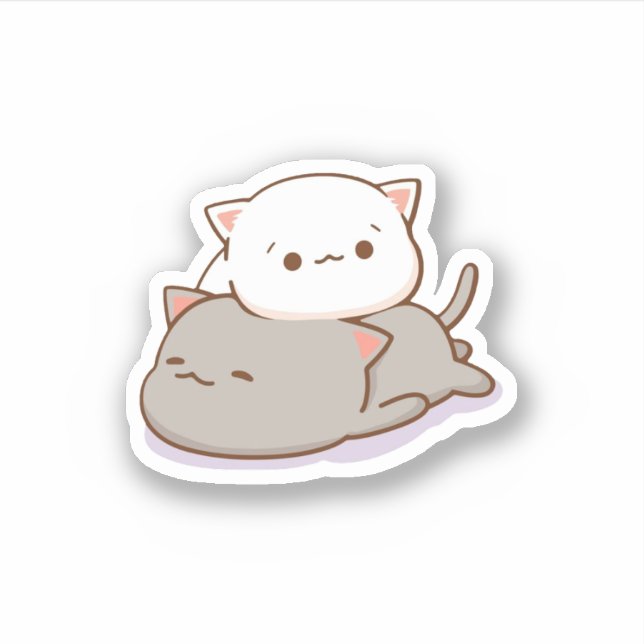 Cute Mochi Peach Cat (Front)