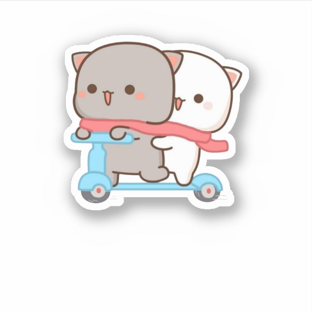 Cute Mochi Peach Cat (Front)