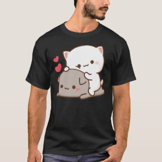Cute Mochi Peach Cat T-shirt