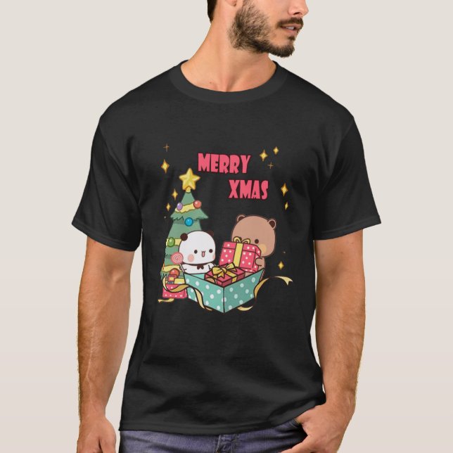 Cute Mochi Peach Cat T-Shirt (Front)