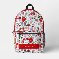 Cute Modern Berries & Cherry Pattern
