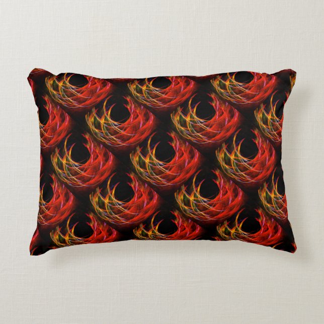 Cute Modern Boho Elegant Abstract Art Pattern #503 Accent Pillow (Front)