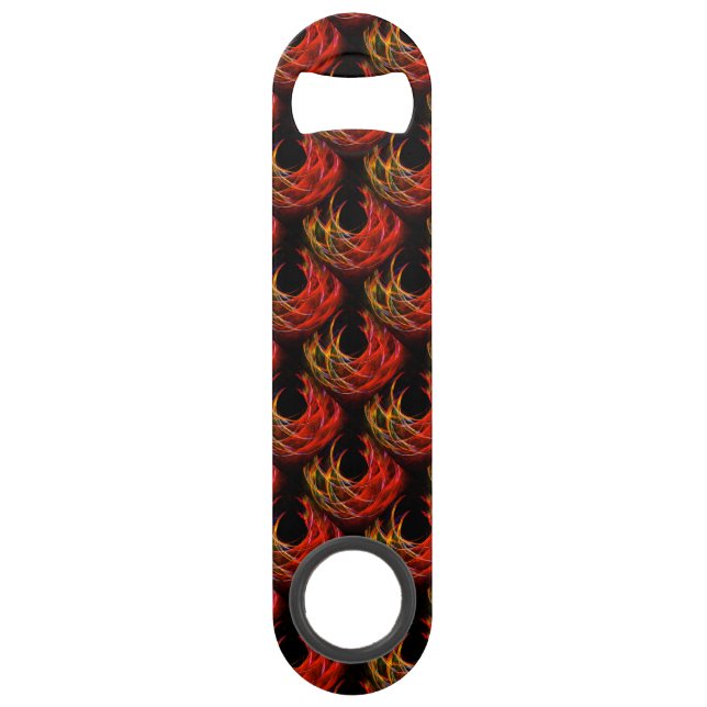 Cute Modern Boho Elegant Abstract Art Pattern #503 Bar Key (Front)