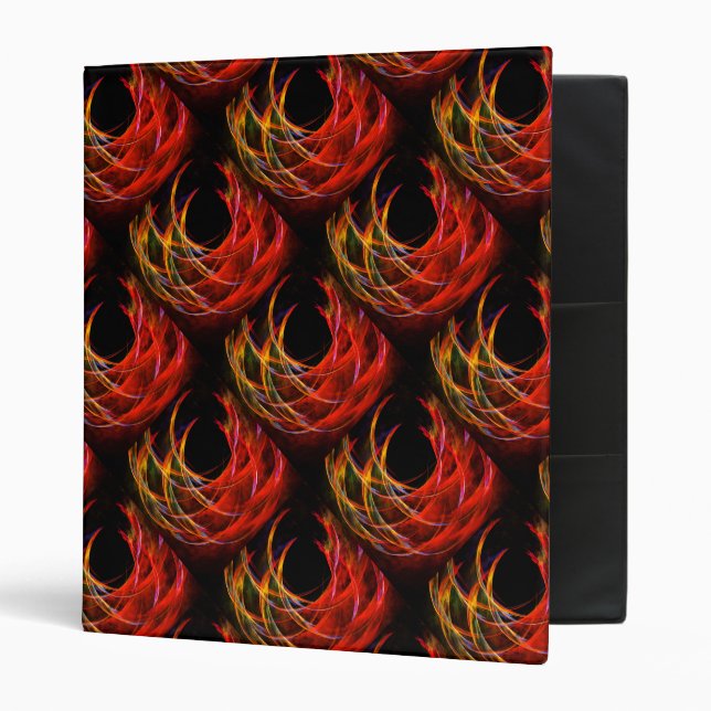 Cute Modern Boho Elegant Abstract Art Pattern #503 Binder (Front/Inside)