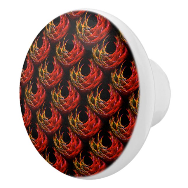 Cute Modern Boho Elegant Abstract Art Pattern #503 Ceramic Knob (Right)