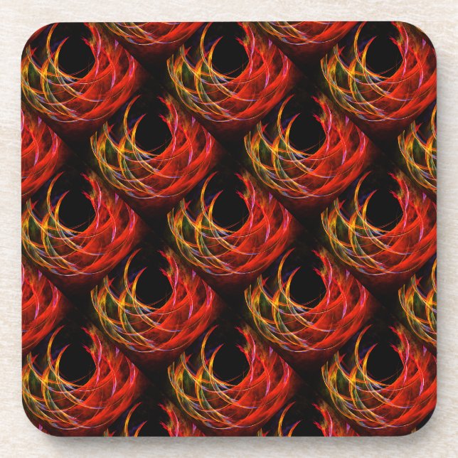 Cute Modern Boho Elegant Abstract Art Pattern #503 Coaster (Front)
