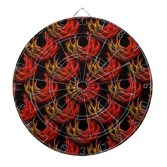 Cute Modern Boho Elegant Abstract Art Pattern #503 Dartboard (Front)