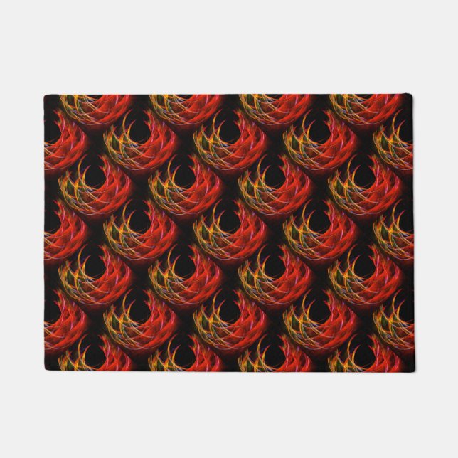 Cute Modern Boho Elegant Abstract Art Pattern #503 Doormat (Front)