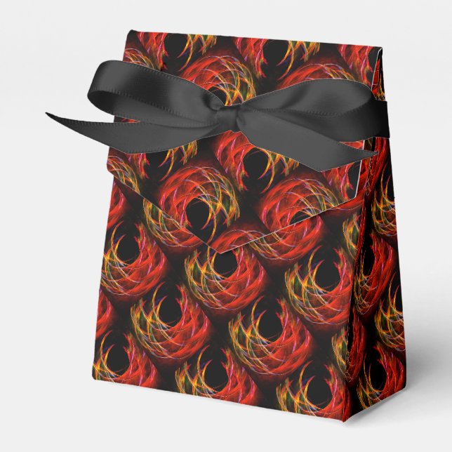 Cute Modern Boho Elegant Abstract Art Pattern #503 Favor Box (Front Side)