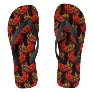 Cute Modern Boho Elegant Abstract Art Pattern #503 Flip Flops