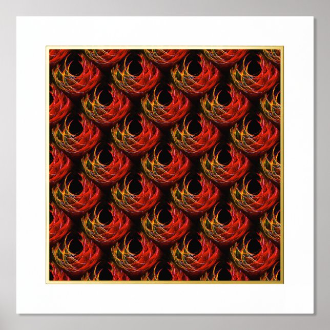 Cute Modern Boho Elegant Abstract Art Pattern #503 Foil Prints (Front)