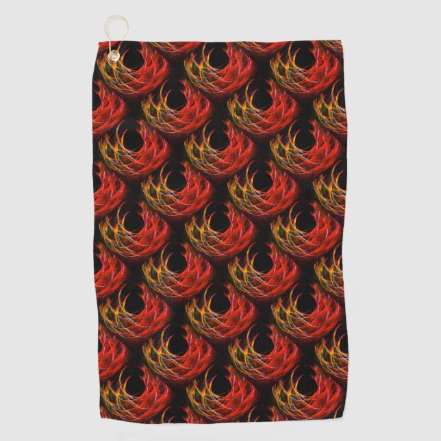Cute Modern Boho Elegant Abstract Art Pattern #503 Golf Towel (Front)