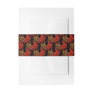 Cute Modern Boho Elegant Abstract Art Pattern #503 Invitation Belly Band