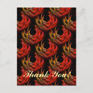 Cute Modern Boho Elegant Abstract Art Pattern #503 Postcard