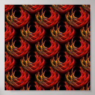 Cute Modern Boho Elegant Abstract Art Pattern #503 Poster