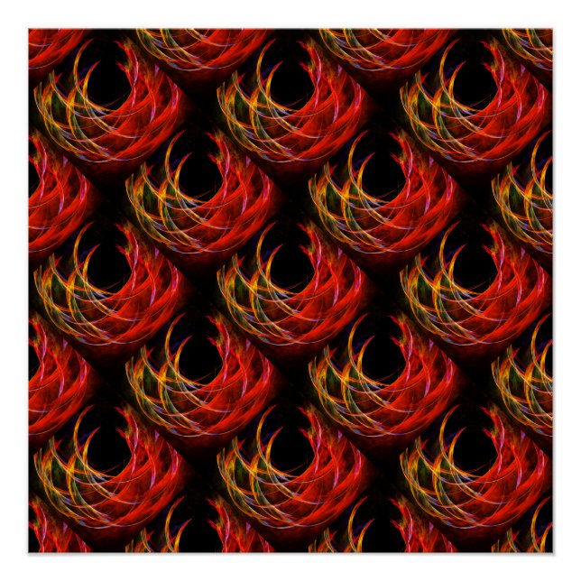 Cute Modern Boho Elegant Abstract Art Pattern #503 Poster (Front)
