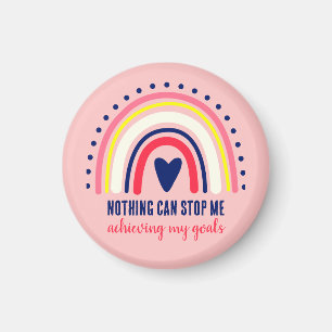 CUTE MODERN BOHO RAINBOW INSPIRATIONAL QUOTE MAGNET